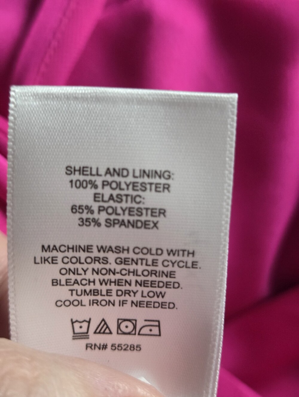 Express Fuchsia Wrap Blouse with Front Knot Detail - Size XL - Picture 6 of 7